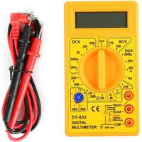 VGEBY multimètre portable DT-832 Multimètre numérique de poche portable Testeur de résistance de courant de tension AC / DC avec