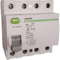 Noark Modell FI-Schalter Grau 40A 400V