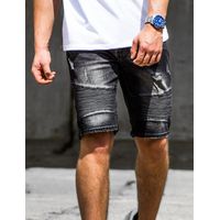 Short en jean noir pour homme Recea 29