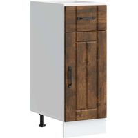 vidaXL Armoire de cuisine Lucca chêne fumé bois ingénierie