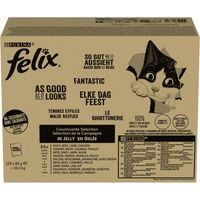 Felix Countryside Selection Alimento per gatti adulti in gelatina 10,2 kg (120 x 85 g)