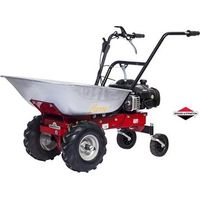 Brouette motorisée 125cc – Charge maximale 100 kg – Cuve galvanisée 85L avec basculement – Moteur Briggs & Stratton 4 temps – Eurosystems