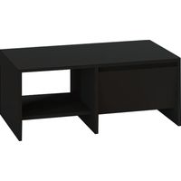 Couchtisch aus Holz "Laris" - 90 x 45 x 35 cm - Schwarz