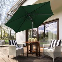 SWANEW Ombrellone da giardino - Resistente alle intemperie - Ø 270 cm - Verde, Ombrellone da spiaggia, resistente ai raggi UV