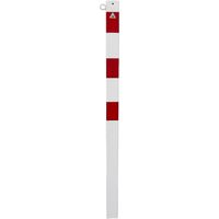 Schake, Potelet de délimitation, 70 x 70 mm, blanc / rouge, à