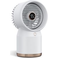 Mini Climatiseur Portable , Ventilateur Silencieux Chambre, Clim Mobile Rechargeable USB Petit Humidificateur Air