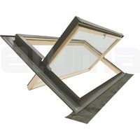 Finestra per tetto Termica con Vetro Antigrandine e Antinfortunistico, Made in Italy (134x98 Base x Altezza)