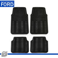 Tapis de Voiture Semi Sur Mesure pour Ford - Jeu de 4 Pièces Découpables - Protection de Sol en PVC - Avant et Arrière
