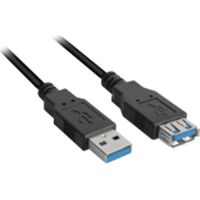 Sharkoon Kabel USB 3.0 Verlängerung 1,0m schwarz (4044951015672)