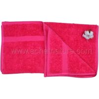 Drap de bain coton bio framboise