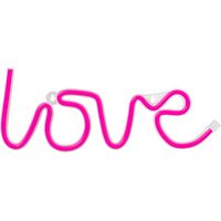 Forever Lumière Néon LED Decorazione,USB, segno luminoso, illuminazione, per soggiorno, Festa, Camera da letto (Love)