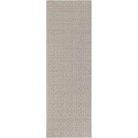Tapis salon 80x240cm Crème Géométrique