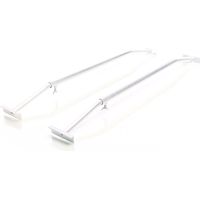 XPOtool 2x Flachplanenbügel für Anhänger 100-145 cm, verstellbare Aluminiumbügel für Anhängerplanen, Planenspanner für Flachplanen