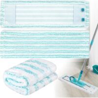 Set mit 3 Ersatz-Wischmoppbezügen, kompatibel mit dem Leifheit Profi XL Micro Mop, Mikrofaser, für Waschmaschine, Wischmoppbezüge geeignet für alle Bodenarten - Crezuo