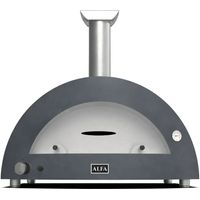 Forno a Metano per 5 Pizze Grigio Ardesia da Esterno Pietra Refrattaria