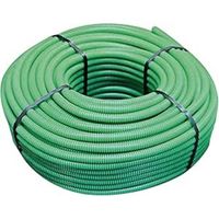 Tubo corrugato isolante verde Ø25 mm con tirafilo rotolo da 50 metri pvc autoestinguente tubifor 50-tf01025vt050