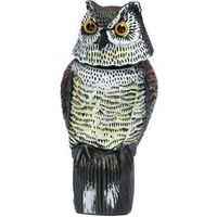 Répulsif Pigeon - Effaroucheur d’Oiseaux Forme d'Hibou Réfléchissant Lumineux, Anti-Oiseaux epouvantail- pour éloigner Pigeons Corbeau et Plus