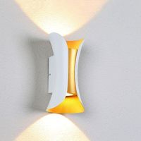 Applique Murale Moderne LED Intérieur Up Down Applique Murale Étanche IP65 Aluminium Appliques Murales pour Couloir, Chevet, Jardin, Salon 6W 3000K