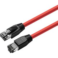 MicroConnect CAT8.1 S/FTP 7,5 m Rot Geschirmt LSZH, AWG 24