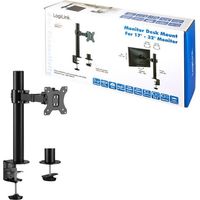 LogiLink BP0104 supporto per schermo da scrivania nero acciaio