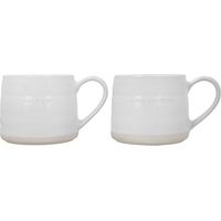 Mikasa Landhausbecher de Gres mit Botschaft de Liebe, Set de 2 Becher für Tee, Kaffee und heiße Schokolade, 380ml, in Geschenkbox de, spülmaschinen- und mikrowellenfest