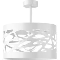 Plafonnier moderne rond blanc 39cm E27 Sigma Modul Frez