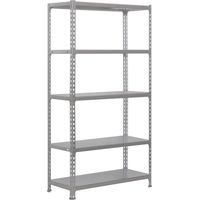 Etagère de rangement Simon Rack Simonclick Plus 5/500 gris 5 niveaux 2000x1000x500mm