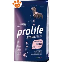 Prolife Dog Sterilised Sensitive Adult Mini Maiale e Riso - Sacco 2 Kg -