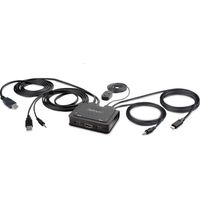 StarTech.com C2-H46-UAC-CBL-KVM switch per keyboard-video-mouse (kvm) Nero