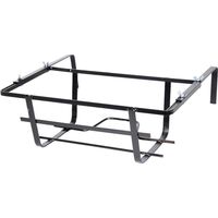 Balconiera regolabile "Tulipano" portavaso rettangolare in ferro battuto fioriera "Made in Italy" -50 Cm