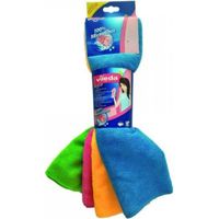Panno in Microfibra Vileda Colors - Set 4pz Panni Colorati per Pulizia Superfici