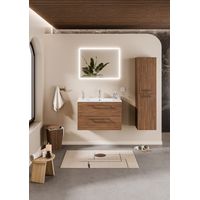 Meuble NEPTUNE 80 Héritage Chêne - Miroir Reflet