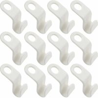 CCYKXA 30 Pieces Plastic Hanger Hooks, Space Saving Closet Hanger Connecting Hook