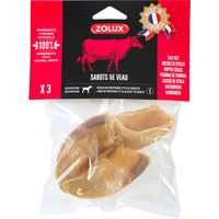Sabots de veau 3 pièces friandises pour chien - zolux