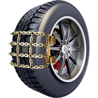 Chaînes à Neige pour Voitures, chaînes de pneus à Neige d'urgence antidérapantes, chaînes de pneus à Neige de Traction pour Voitures de Tourisme, camionnettes et SUV(1 pcs)