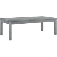 Vidaxl – Table basse en bois d'acacia massif 100x50x33 cm – Résistante aux intempéries – Design à lattes – Couleur gris délavé