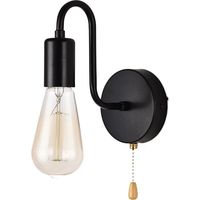 Vintage Wandleuchte E27 Standard Sockel Innen Wandleuchten Industrielle Retro Metalllampe Mit Schalter Für Wohnzimmer Schlafzimmer Nachttisch