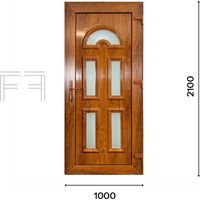 Portoncino d'ingresso in Pvc G. Oak M.2 - 1000 x 2100 APERTURA TIRARE A DESTRA VISTA INTERNA