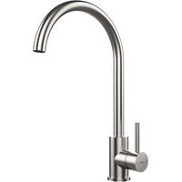 Rubinetto monocomando Teka UNI 9310 acciaio inox 36,5 cm