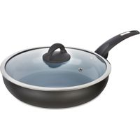Tower Cerasure T80305 Saute Pan with Aluminium Body with Stay Cool Ergonomic Phenolic Handles, Graphite