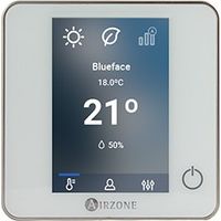 Thermostat filaire Airzone Flexa 3.0 Blueface Zero – Interface graphique couleur – Contrôle de température et humidité – Compatible avec systèmes Airzone