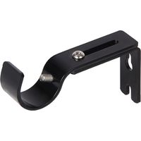 4 Pcs Support Tringle Rideaux Réglable avec 8 Vis Support Mural Barre Rideau Extensible en Acier Inoxydable ,noir,8.8-11.524.6cm