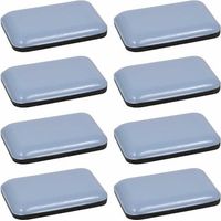 Cyclingcolors – Set mit 8 selbstklebenden Teflon-Gleitern (35 x 25 mm) – Bodenschutz für Parkett – Reduziert Geräusche beim Möbelrücken