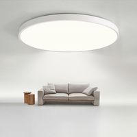 JDONG LED Deckenleuchte 36W Flach Rund Weiß Deckenlampe Ø40CM Modern Warmweiß 3000K Lampe für Schlafzimmer Büro Wohnzimmer Küche Keller Balkon Ultra Dünn 4CM
