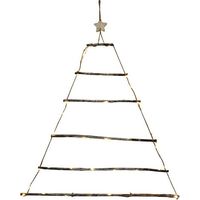 Décoration de Noël Sapin lumineux 40 Leds bois h.90cm