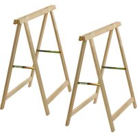 2x Holz Klappbock Unterstellbock Gerüstbock Stützbock Arbeitsbock Fichte bis80kg