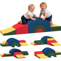 Module motricité bébé 5PCS parcours motricité bébé en mousse EVA pour enfants d'âge préscolaire, multicolore