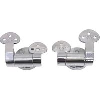 RICAMBIO CERNIERA IN OTTONE CROMATO PER SEDILE WC IN LEGNO cod. 58271 PZ. 2