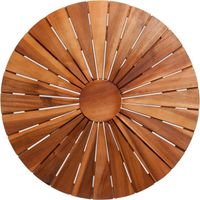Round acacia wood garden table 705 cm - weather resistant