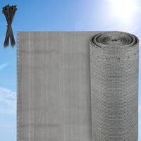 SWANEW Schermatura privacy rinforzata HDPE 150 gr/m² Schermatura privacy per balcone Grigio 1x20m